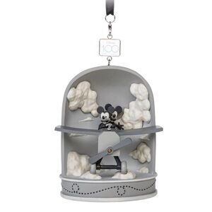 Disney Mickey & Minnie Disney 100 Eras Sketchbook Hanging Ornament, Plane Crazy